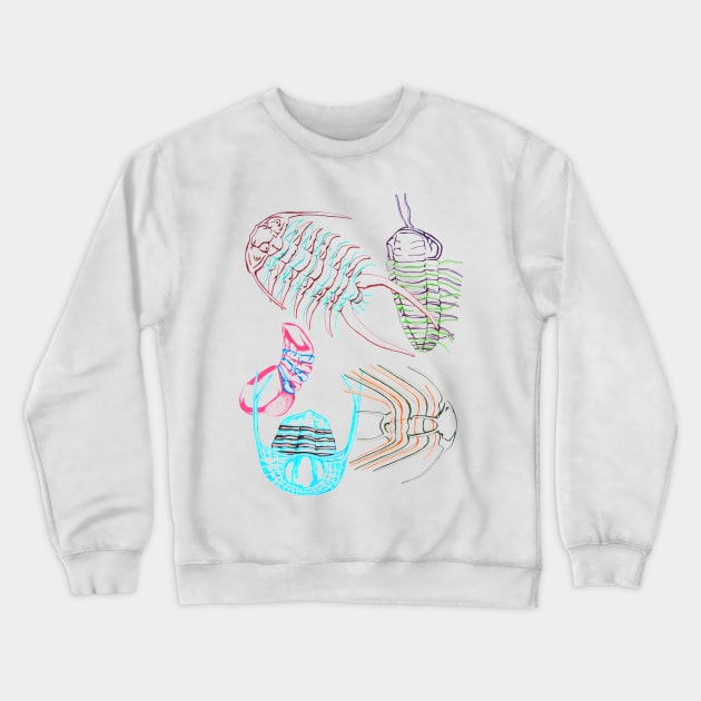 Ordovician Era Trilobites Crewneck Sweatshirt by RaLiz